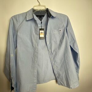 tommy hilfiger womens blouse Sz SP  Blue Color